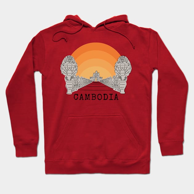 Angkor Thom Majesty: Cambodia's Ancient Wonder -- SunRise Edition Hoodie by CuteBotss